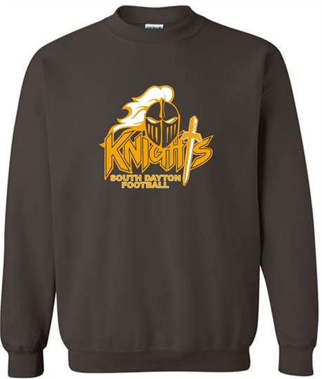 Picture of SDK Football - Adult/Unisex - Heavyblend Crewneck Sweatshirt by Gildan 18000 - Brown