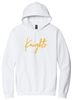 Picture of SDK Football - Youth &  Adult/Unisex - Softstyle Midweight Pullover Hooded Sweatshirt w/ "Knights" Logo by Gildan SF500(b) - Sand, Sports Grey, or White