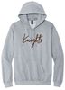 Picture of SDK Football - Youth &  Adult/Unisex - Softstyle Midweight Pullover Hooded Sweatshirt w/ "Knights" Logo by Gildan SF500(b) - Sand, Sports Grey, or White