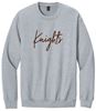 Picture of SDK Football - Adult/Unisex - Softstyle Crewneck w/ "Knights" Logo by Gildan SF000 - Sand, Sport Grey, or White