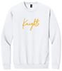 Picture of SDK Football - Adult/Unisex - Softstyle Crewneck w/ "Knights" Logo by Gildan SF000 - Sand, Sport Grey, or White