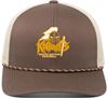 Picture of SDK Football - Pacific Headwear  w/ Braid 104BR  - Brown/Khaki