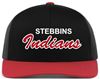 Picture of Stebbins H.S. Softball - Snapback Cap by Pacific Headwear 104c - Black/Red or Black/Red/Black