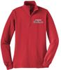 Picture of Mad River M.S. Softball - Ladies - 1/4 Zip Sweatshirt by Sports Tek LST253 - Athletic Heather, Black, or Red