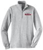 Picture of Mad River M.S. Softball - Ladies - 1/4 Zip Sweatshirt by Sports Tek LST253 - Athletic Heather, Black, or Red