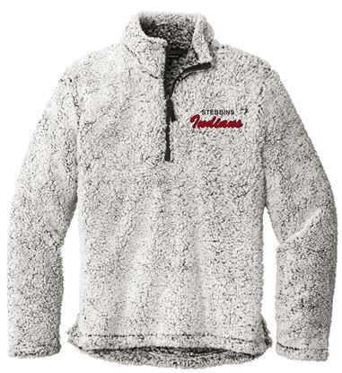 Picture of Stebbins H.S. Softball - Adult/Unisex - Cozy 1/4 Zip Fleece by Port Authority F130 - Grey Heather or Oatmeal Heather