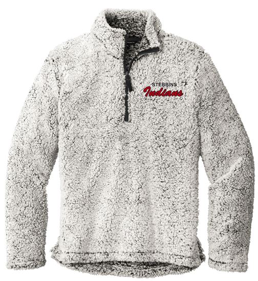 Picture of Stebbins H.S. Softball - Adult/Unisex - Cozy 1/4 Zip Fleece by Port Authority F130 - Grey Heather or Oatmeal Heather