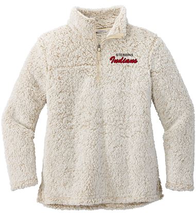 Picture of Stebbins H.S. Softball - Ladies - Cozy 1/4 Zip Fleece by Port Authority L130 - Heather Grey or Oatmeal Heather