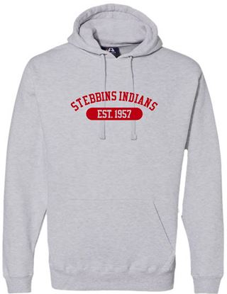 Picture of Stebbins H.S. Softball - Adult/Unisex - Premium Hooded Sweatshirt W/ EST. Logo by J. America 8824 - Sports Grey