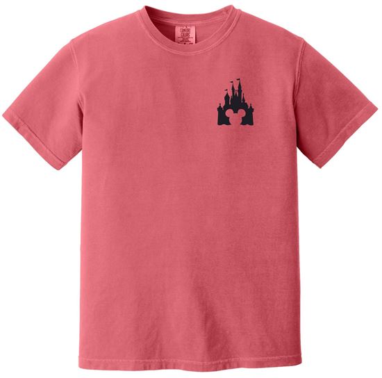 Picture of Youth & Adult/Unisex - Disney Castle Heavyweight Ring Spun Tee by Comfort Colors 9018/1717 - Multiple Colors