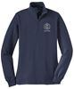 Picture of NEW!! Our Lady of Light - Ladies - 1/4 Zip Sweatshirt by Sports Tek LST253 - Navy or Vintage Heather