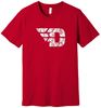 Picture of Dayton Flyers - Adult/Unisex - Jersey Short Sleeve Tee by Bella + Canvas BC3001 - Red