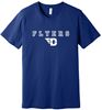Picture of Dayton Flyers - Adult/Unisex - Jersey Short Sleeve Tee by Bella + Canvas BC3001 - Navy