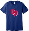 Picture of Dayton Flyers - Adult/Unisex - Jersey Short Sleeve Tee by Bella + Canvas BC3001 - Navy