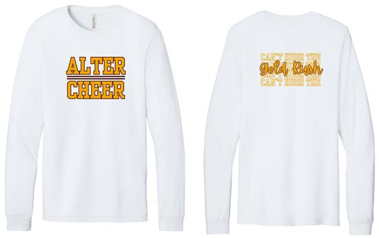 Picture of Alter Cheer - Adult/Unisex - Jersey Long Sleeve Tee by Bella+Canvas BC3501 - Vintage Brown or White