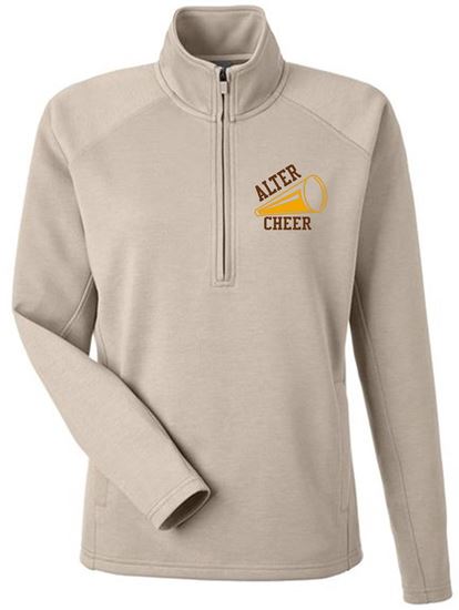 Picture of Alter Cheer - Ladies - Women's Apex 1/4 Zip Pullover by J. America 8754 - Mojave