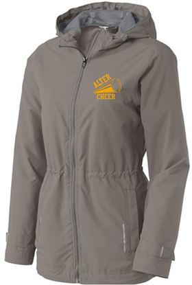 Picture of Alter Cheer - Ladies - Full Zip Rain Jacket by Sport-Tek L7710 - Northern Grey