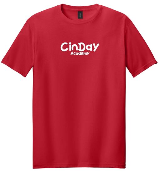 Picture of The Cinday Academy - Youth & Adult/Unisex - Softstyle Tee by Gildan 64000(B) - Black, Red, or Sports Grey