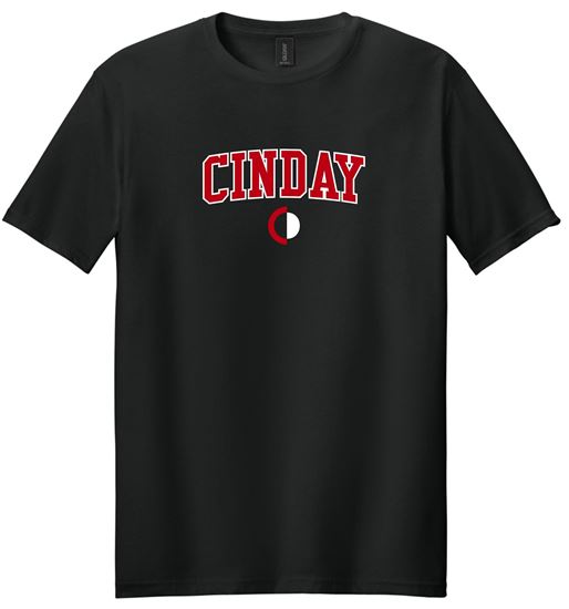 Picture of The CinDay Academy - Youth & Adult/Unisex - Softstyle Tee by Gildan 64000(B) - Black or Sports Grey