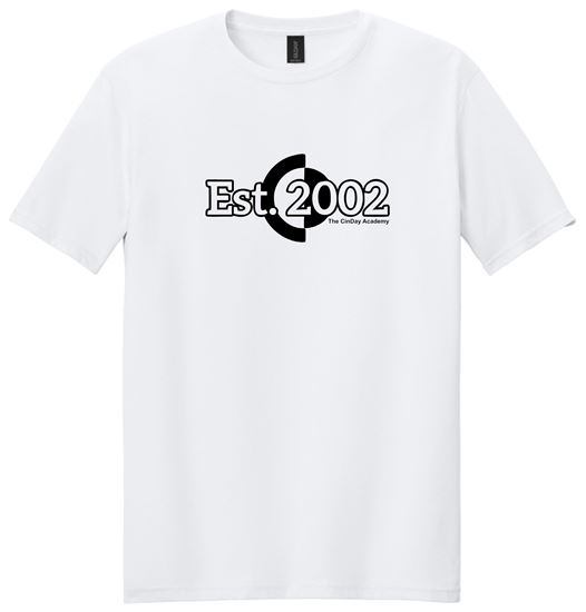 Picture of The CinDay Academy - Youth & Adult/Unisex - Softstyle Tee by Gildan 64000(B) - Red, Sports Grey, or White