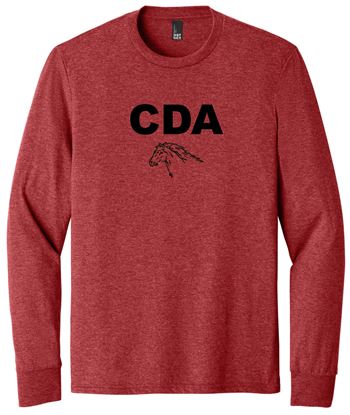 Picture of The CinDay Academy - Youth & Adult/Unisex - Perfect Tri Long Sleeve Tee DM132(Y) - Grey Frost, Red Frost, or White