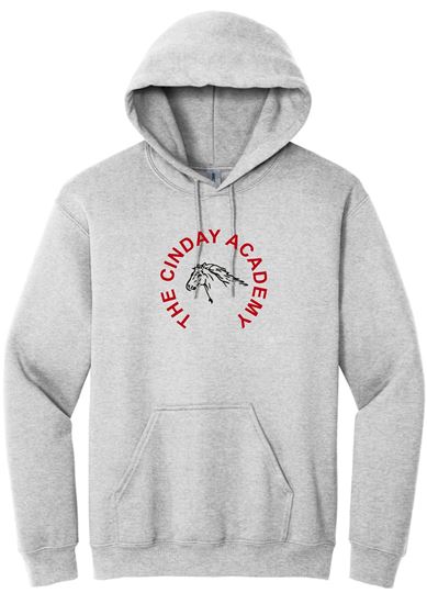 Picture of The CinDay Academy  - Youth & Adult/Unisex - Heavy Blend Hooded Sweatshirt by Gildan 18500(b)  - Ash or White