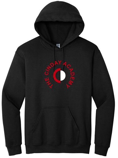 Picture of The CinDay Academy  - Youth & Adult/Unisex - Heavy Blend Hooded Sweatshirt by Gildan 18500(b)  - Ash or Black
