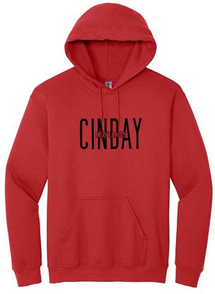 Picture of The CinDay Academy  - Youth & Adult/Unisex - Heavy Blend Hooded Sweatshirt by Gildan 18500(b)  - Ash, Red, or White