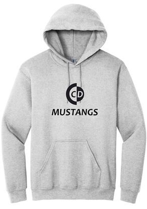 Picture of The CinDay Academy  - Youth & Adult/Unisex - Heavy Blend Hooded Sweatshirt by Gildan 18500(b)  - Ash, Red, or White