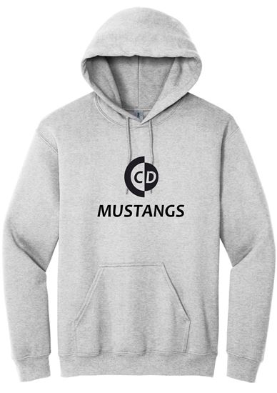 Picture of The CinDay Academy  - Youth & Adult/Unisex - Heavy Blend Hooded Sweatshirt by Gildan 18500(b)  - Ash, Red, or White