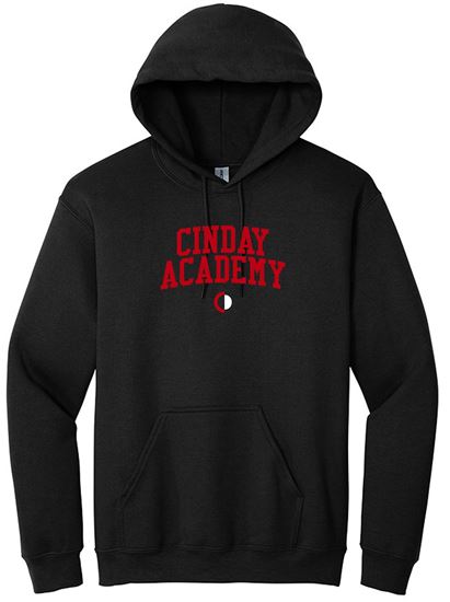Picture of The CinDay Academy  - Youth & Adult/Unisex - Heavy Blend Hooded Sweatshirt by Gildan 18500(b)  - Ash or Black