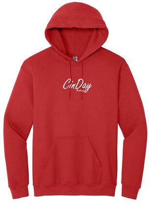 Picture of The CinDay Academy  - Youth & Adult/Unisex - Heavy Blend Hooded Sweatshirt by Gildan 18500(b)  - Ash, Black, or Red