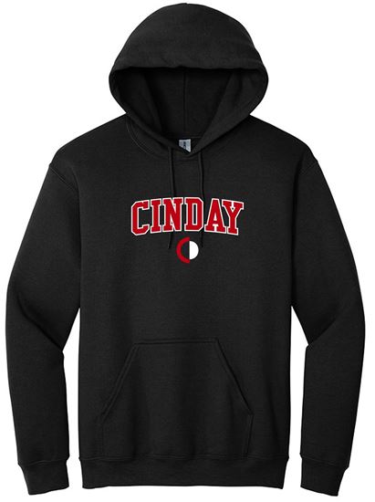 Picture of The CinDay Academy  - Youth & Adult/Unisex - Heavy Blend Hooded Sweatshirt by Gildan 18500(b)  - Ash or Black