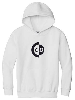 Picture of The CinDay Academy  - Youth & Adult/Unisex - Heavy Blend Hooded Sweatshirt by Gildan 18500(b)  - Ash, Red, or White