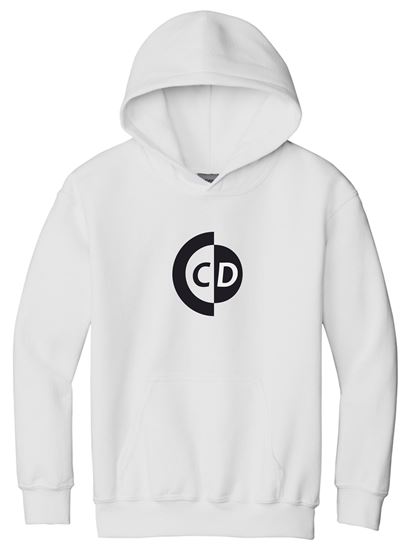 Picture of The CinDay Academy  - Youth & Adult/Unisex - Heavy Blend Hooded Sweatshirt by Gildan 18500(b)  - Ash, Red, or White