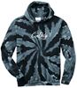 Picture of The CinDay Academy - Youth & Adult/Unisex - Tie Dye Hooded Sweatshirt w/ Logo Choice by Port & Company PC146(Y) - Black