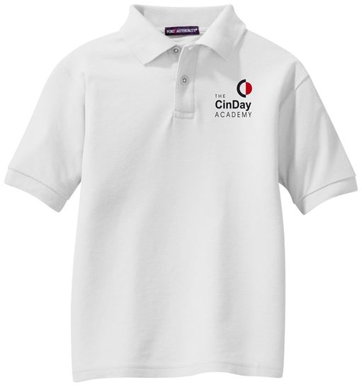 Picture of The CinDay Academy - Youth - Short Sleeve Uniform Polo by Port Authority Y500 - Black, Red, or White