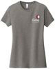 Picture of The CinDay Academy - Ladies - Short Sleeve Tee w/ Left Chest Logo by District DT6002 - Black, Grey Frost, Light Heather Grey, Red, or White