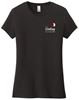 Picture of The CinDay Academy - Ladies - Short Sleeve Tee w/ Left Chest Logo by District DT6002 - Black, Grey Frost, Light Heather Grey, Red, or White