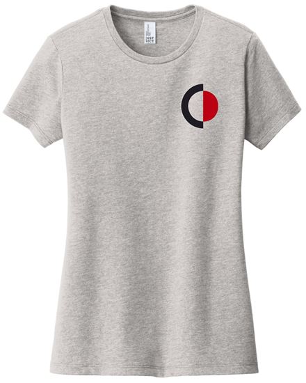 Picture of The CinDay Academy - Ladies - Short Sleeve Tee by District DT6002 - Black, Grey Frost, Light Heather Grey, or White
