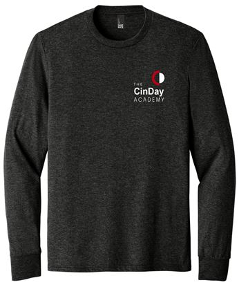 Picture of The CinDay Academy - Youth & Adult/Unisex - Perfect Tri Long Sleeve Tee w/ Left Chest Logo DM132(Y) - Black Frost, Grey Frost, Red Frost, or White