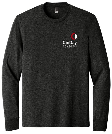 Picture of The CinDay Academy - Youth & Adult/Unisex - Perfect Tri Long Sleeve Tee w/ Left Chest Logo DM132(Y) - Black Frost, Grey Frost, Red Frost, or White