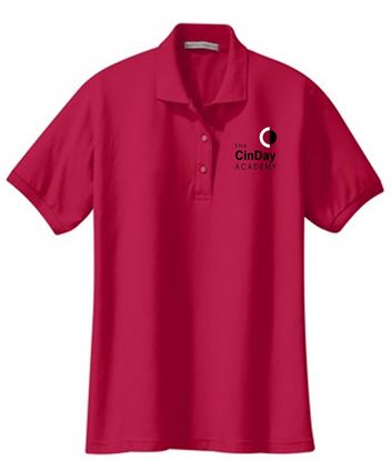 Picture of The CinDay Academy - Ladies - Short Sleeve Uniform Polo by Port Authority L500 - Red