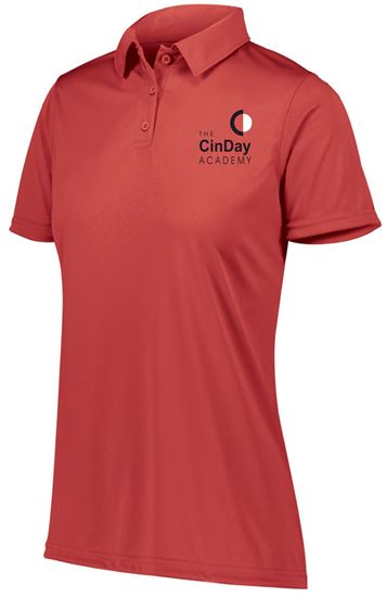 Picture of The CinDay Academy - Ladies - Dri Fit Short Sleeve Uniform Polo by Augusta 5019 - Red