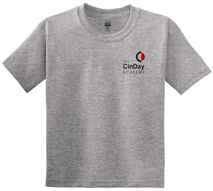 Picture of The CinDay Academy - Youth - Gym Tee 8000b - Sports Grey