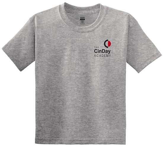 Picture of The CinDay Academy - Youth - Gym Tee 8000b - Sports Grey