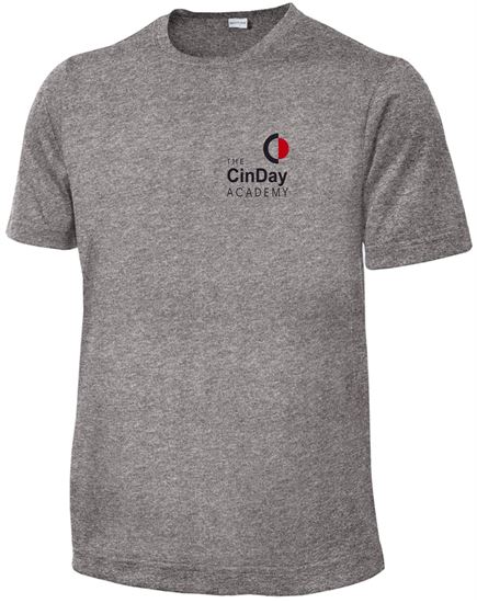 Picture of The CinDay Academy - Youth - Dri Fit Gym Tee by Sport-Tek YST360 - Vintage Heather