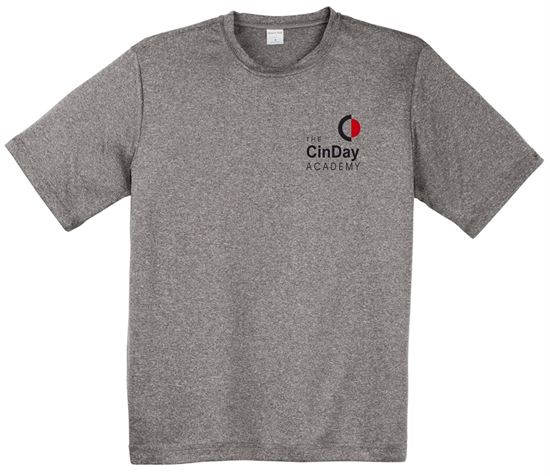 Picture of The CinDay Academy  - Adult/Unisex - Dri Fit Gym Tee by Sport-Tek ST360 - Vintage Heather