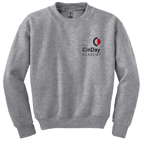 Picture of The CinDay Academy - Youth - Gym Creweck Sweatshirt 18000b - Sports Grey