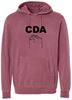 Picture of The Cinday Academy - Youth & Adult/Unisex - Midweight Pigment Dyed Hooded Sweatshirt w/ Logo Choice by Independent Trading Co. PRM1500Y/PRM4500 - Pigment Maroon